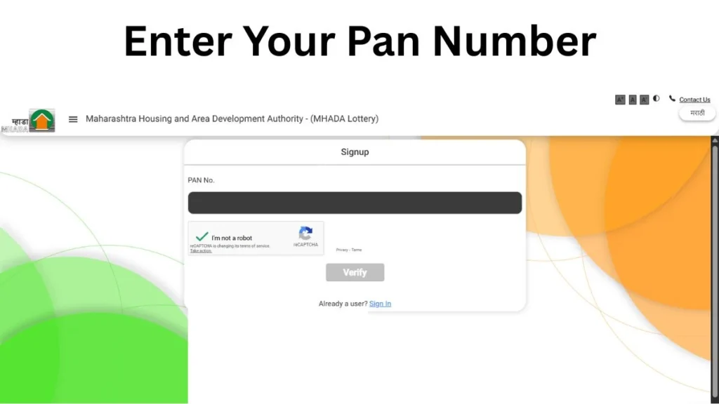 Enter Your Pan Number
