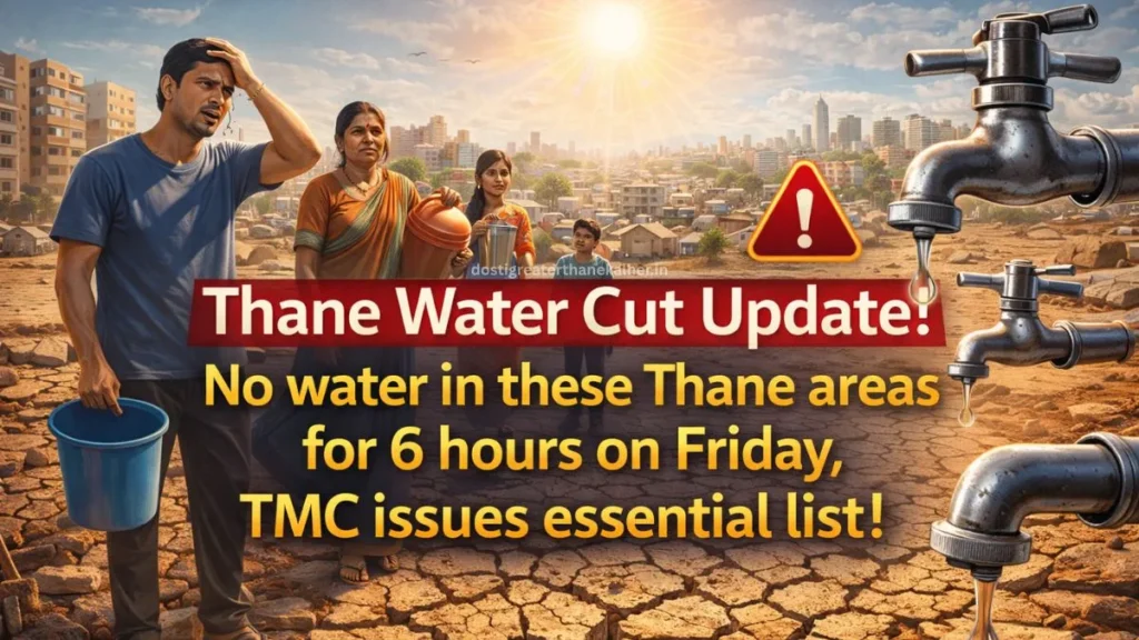 Thane Water Cut Update: No water in these Thane areas for 6 hours on Friday, TMC issues essential list!