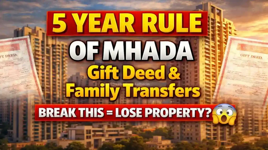 5 Year Rule of MHADA: Gift Deed and Family Transfers