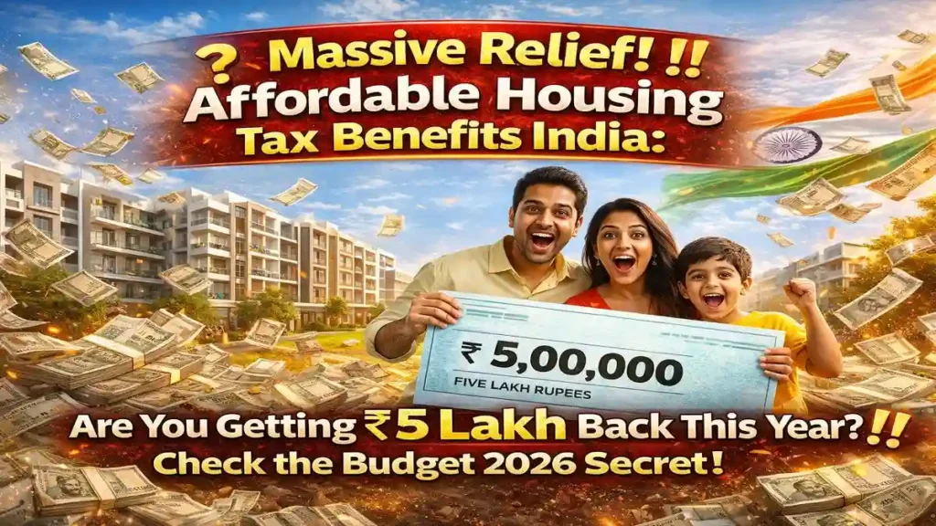 Massive Relief! Affordable Housing Tax Benefits India: Are You Getting ₹5 Lakh Back This Year? Check the Budget 2026 Secret!
