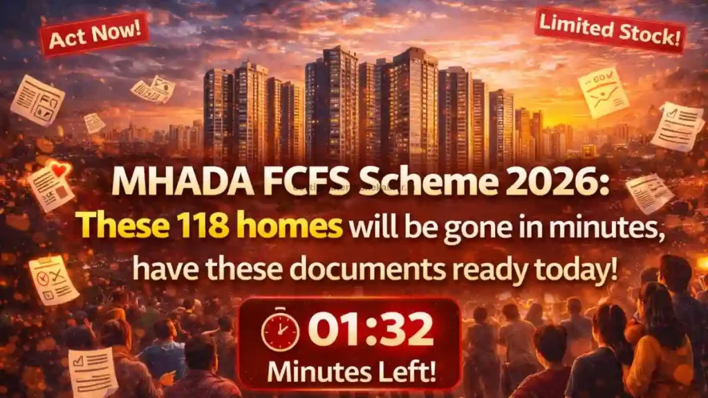 MHADA FCFS Scheme 2026: These 118 homes will be gone in minutes, have these documents ready today!
