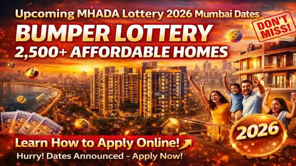 Upcoming MHADA Lottery 2026 Mumbai Dates: Bumper lottery for 2,500+ affordable homes, learn how to apply online!