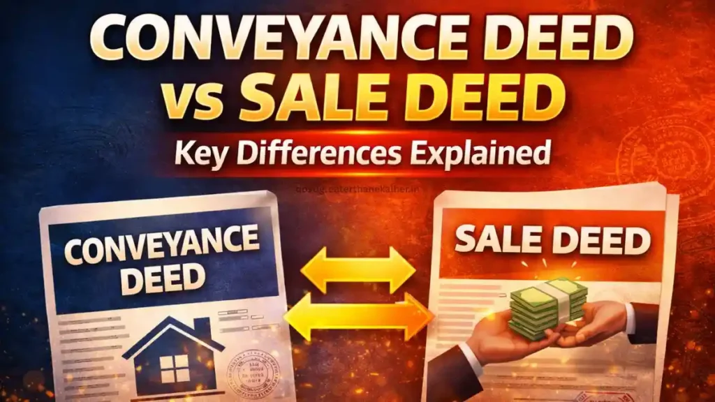 Conveyance Deed vs Sale Deed: Key Differences Explained