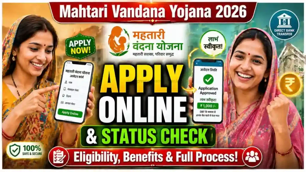 Mahtari Vandana Yojana 2026: Apply Online & Status Check