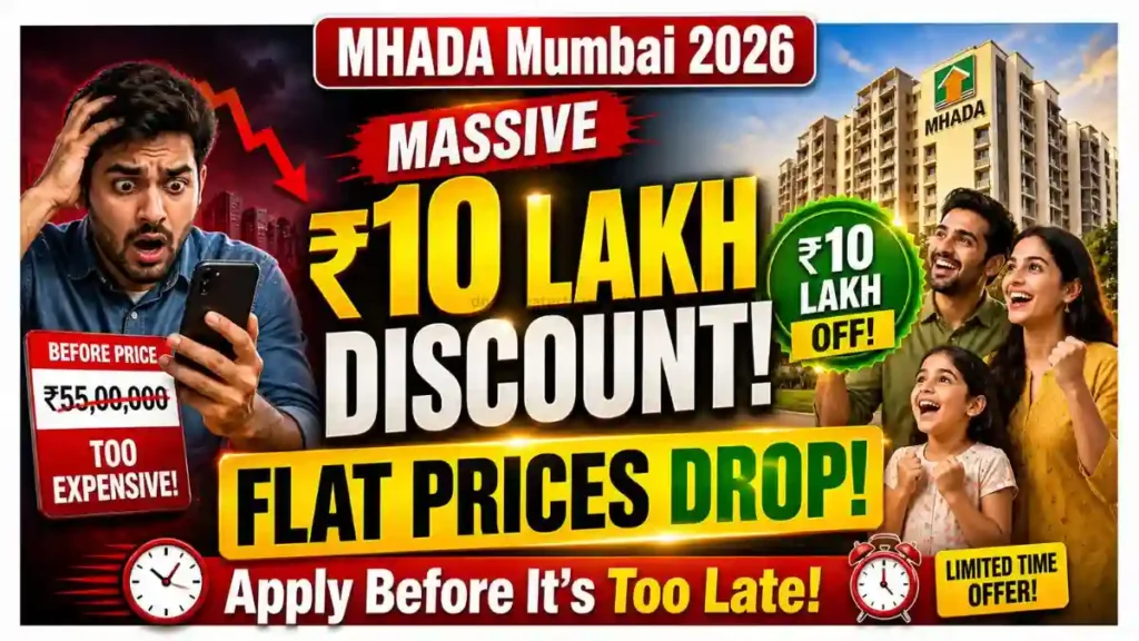 Dreaming of a Home in Mumbai? The MHADA 2026 Lottery Just Got ₹10 Lakhs Cheaper – Check New Rates Now!